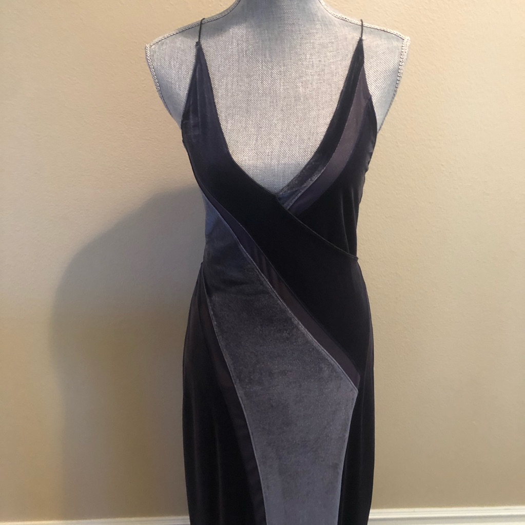 Nwt Free People Velvet Spliced Maxi
